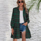 *PRESALE-Jacket Dress-Ruffle Plaid Long Sleeve