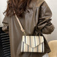 Bag-Straw Color Striped Shoulder-3 Options