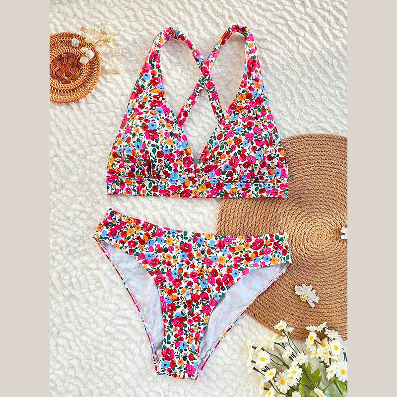 Swimsuit-Floral Two-Piece