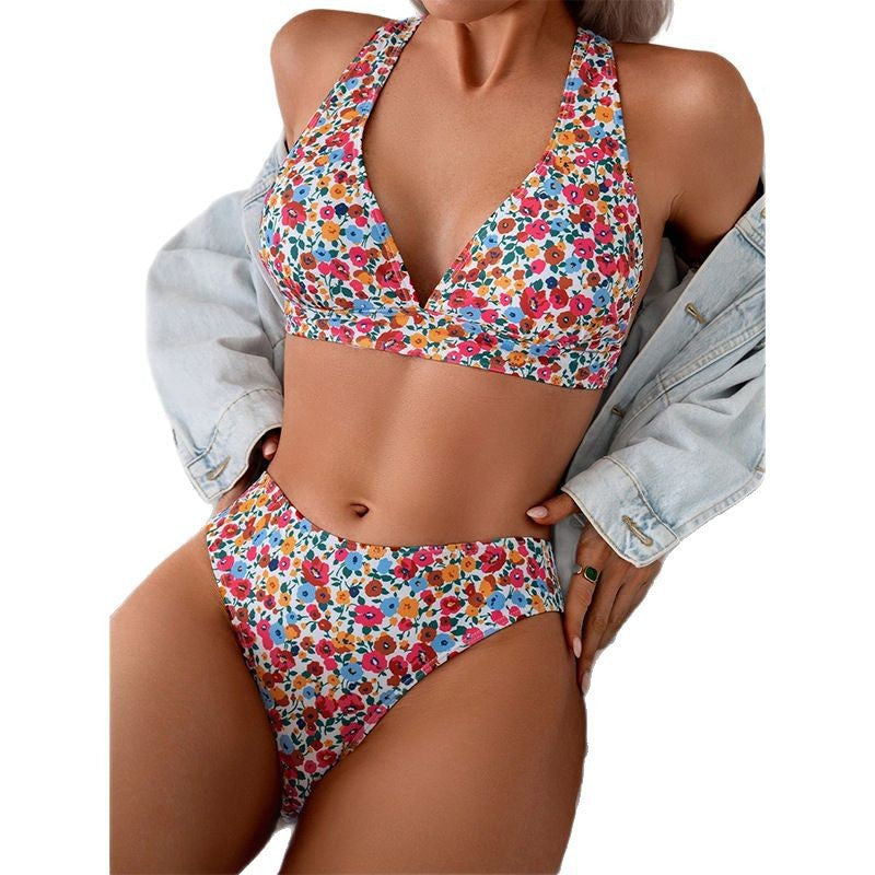 Swimsuit-Floral Two-Piece