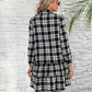 *PRESALE-Jacket Dress-Ruffle Plaid Long Sleeve