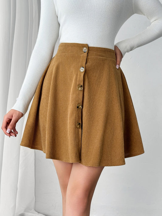 *PRESALE Skirt-Buttoned Mini