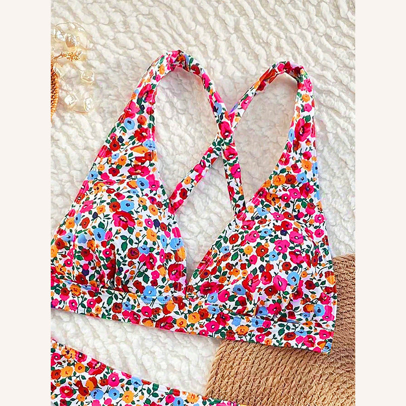 Swimsuit-Floral Two-Piece