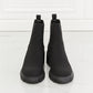 Boots-Matte Lug Sole Chelsea Boots-Black