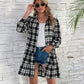 *PRESALE-Jacket Dress-Ruffle Plaid Long Sleeve